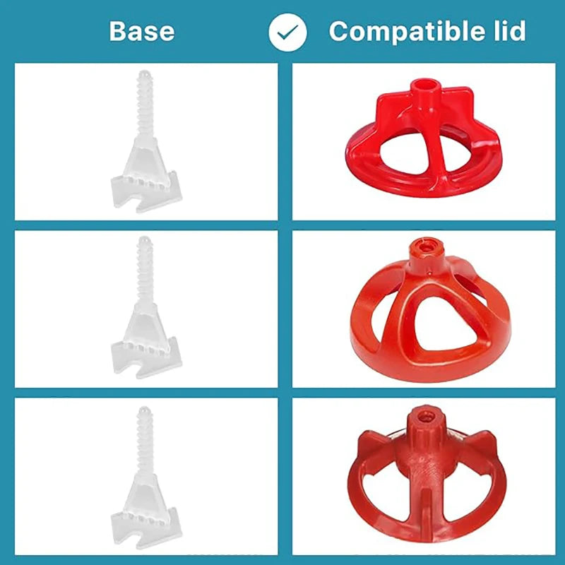 50/100/150pcs Tile Leveling Tool Set With Rotating Screw Leveler Reusable For Leveling Ceramic Tiles And Floor Tiles Tools