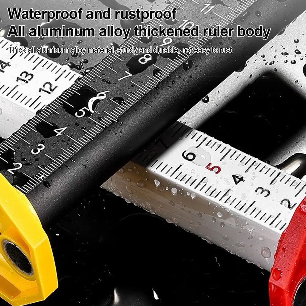 Leveling Tool High Precision Level Ruler Magnetic Dual Use Height Gauge Aluminum Alloy Level Bubble Magnetic Ruler Tile Laying