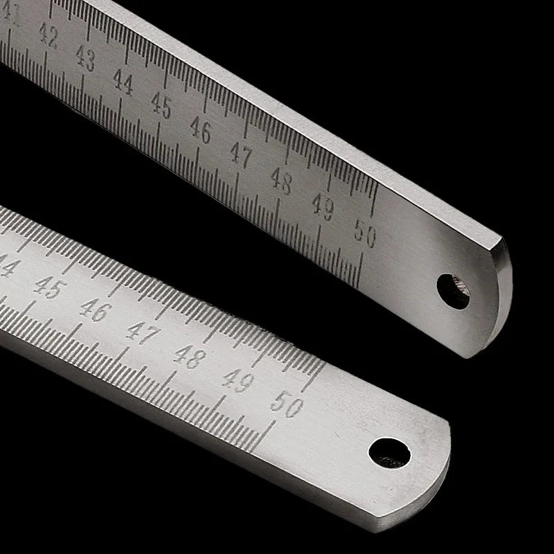 20 Inch Dual Use Stainless Steel Ruler Measuring & Emergency Window Breaking Survival Tool