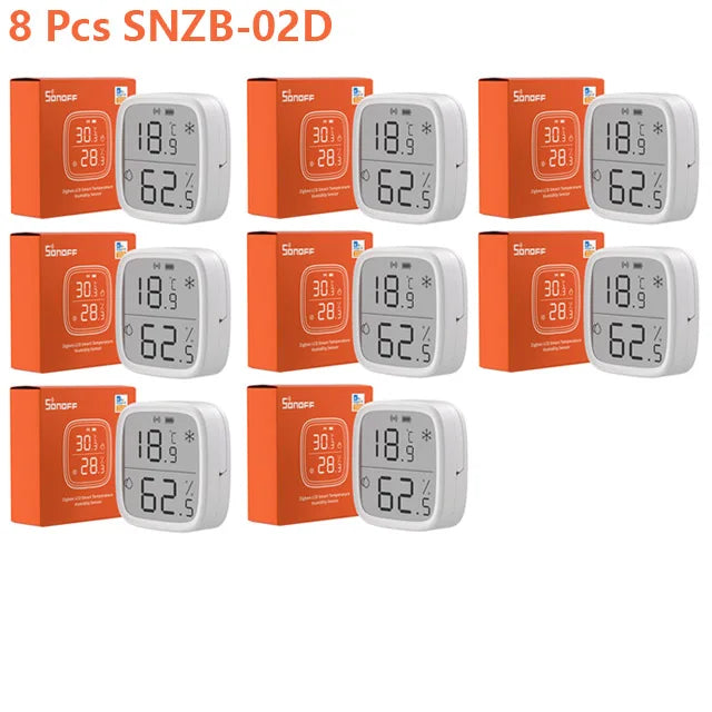 Intelligent SNZB-02D Humidity Sensor SONOFF Zigbee Smart LCD Temperature Sensor for Monitoring of Household Use with LCD Screen
