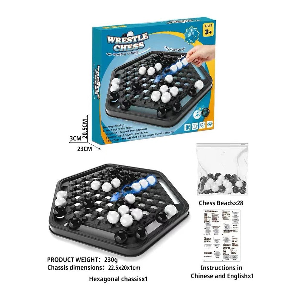 Parent-Child Interactive Board Game, 3D Four-In-A-Row Black and White Desktop Game, Five-In-A-Row, Parent-Child Game, Black and White Chess, Cute Chicken Balance Seesaw, Focus and Balance Training, Parent-Child Interactive Ch