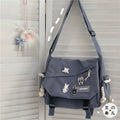 Popular Shoulder Bag Large Capacity Crossbody Bag Retro Workwear Postman Bags for Girls Nylon Handbags Fashion Casual