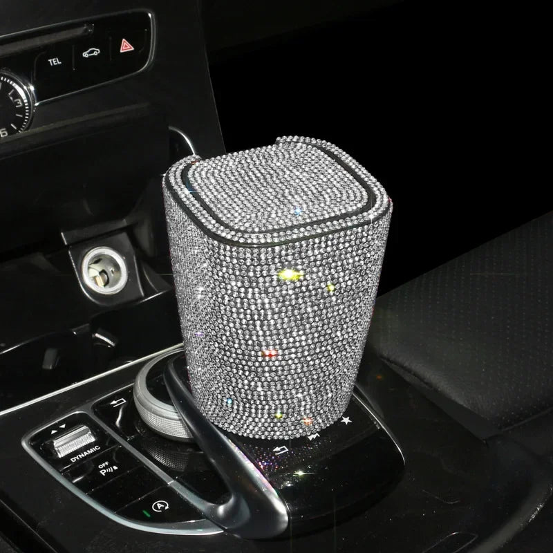 Smokeless Car Ashtray Flame Retardant Auto Parts Car Portable Belt Mini Car Trash Can For Car Cup Holder Home Office And Travel