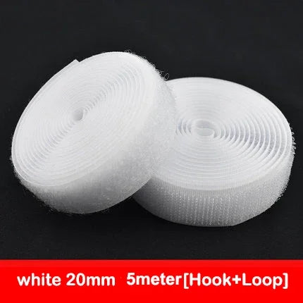 5Meters/Lot 16-100mm Black White Non-Adhesive Fastener Tape Hook and Loop Tape No Glue DIY Sewing Accessories Magic tape