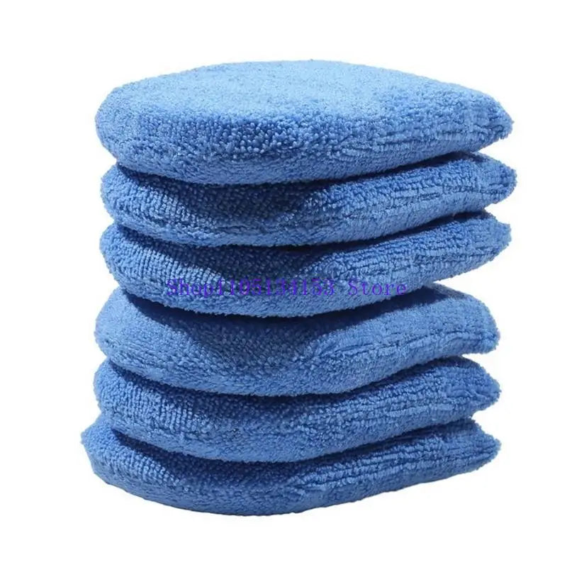 hg89 U Shape Design Car Wash Sponge Soft Microfiber Applicator Mitts Fit for Waxing Cleaning Polishing Without Damaging Paint