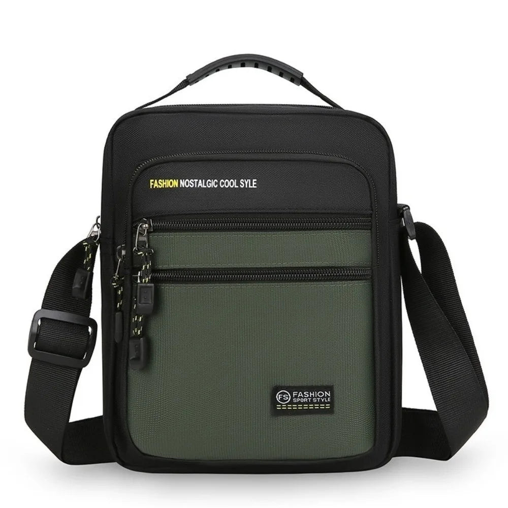 High Quality Oxford Men Crossbody Bag Multi-Pockets Storage Bag Single Shoulder Bags Big Capacity Business Crossbody Bags Gift
