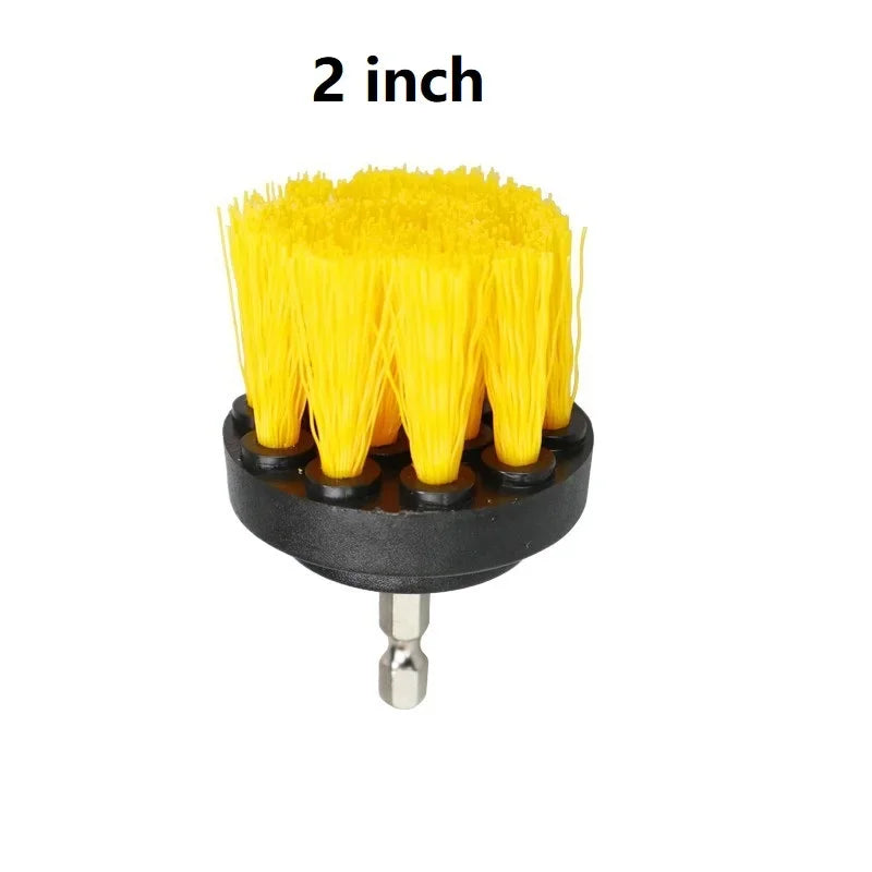 Drill Brush Attachment Set Power Scrubber Wash Cleaning Brushes Tool Kit with Extension for Clean Car Wheel Tire Glass Windows