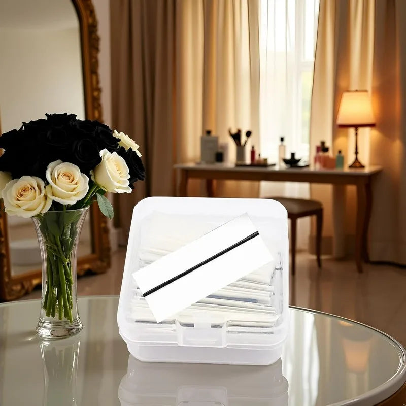 For40pcs/Box Reusable Self-Adhesive Glue-Free Eyelash Glue Strip No Glue False Eyelashes Extension Tape Makeup Tools