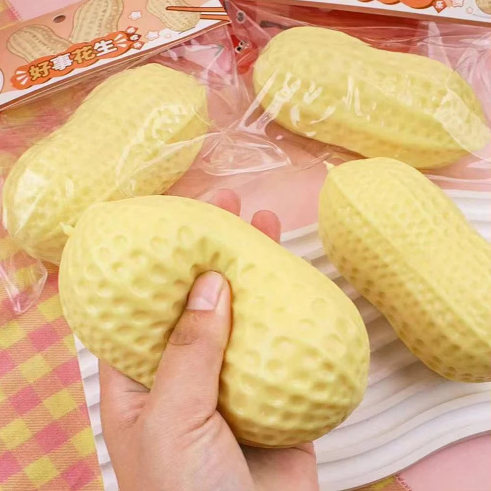 Squishy Toys Peanut Model Stress Relief Soft Butter Texture Squishies Fidget Tool Anti-Stress Gift Kids Adults Birthday Favor
