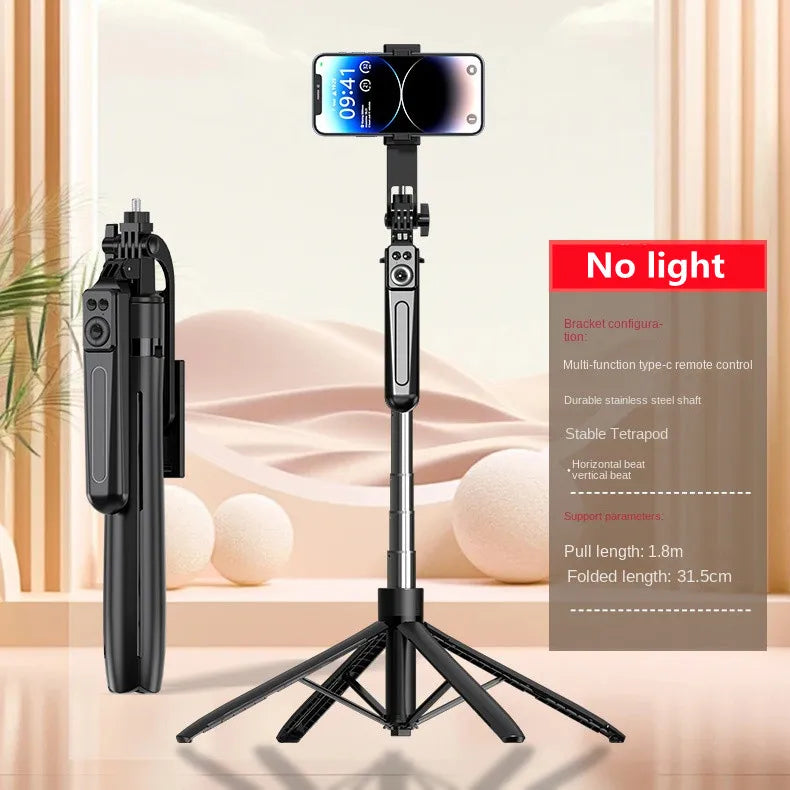 FANGTUOSI New 180cm Wireless Selfie Stick Brackets with Phone Holder Tripod for Smartphone Camera Stand With Bluetooth Shutter