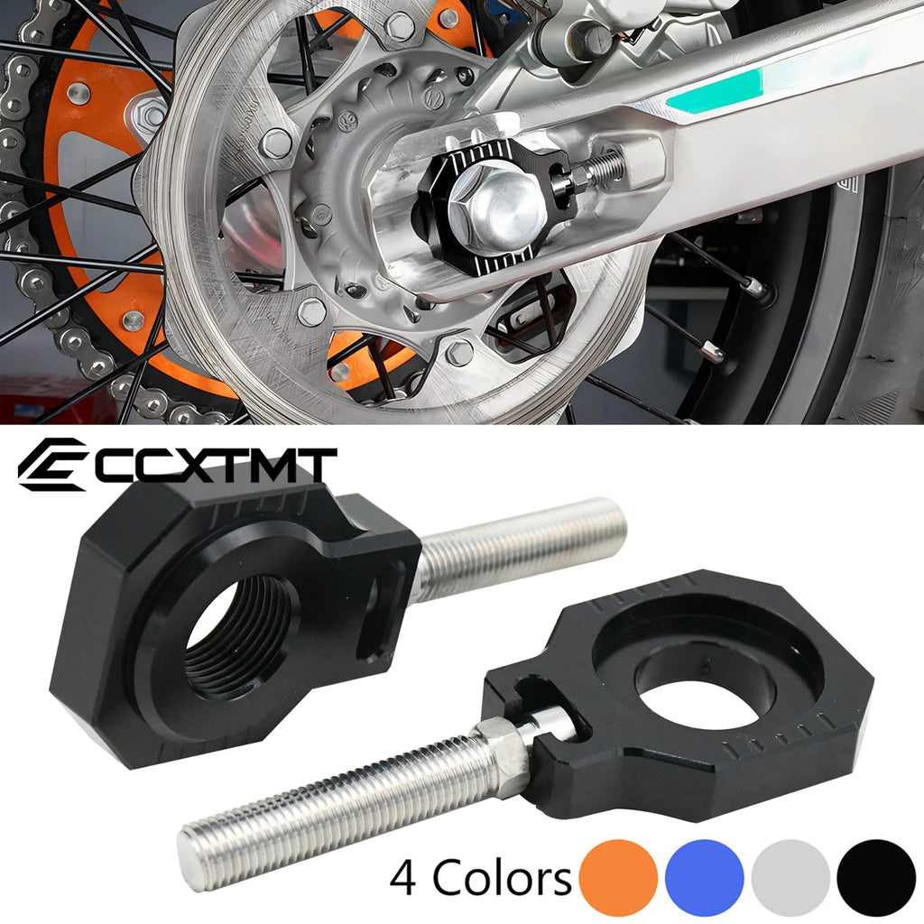 CNC 20mm Rear Axle Blocks Chain Adjuster Block For KTM SX SXF XC XCF XCW XCWF EXC EXCF 2023 For Husqvarna TC85 TC125 TC250 TX125