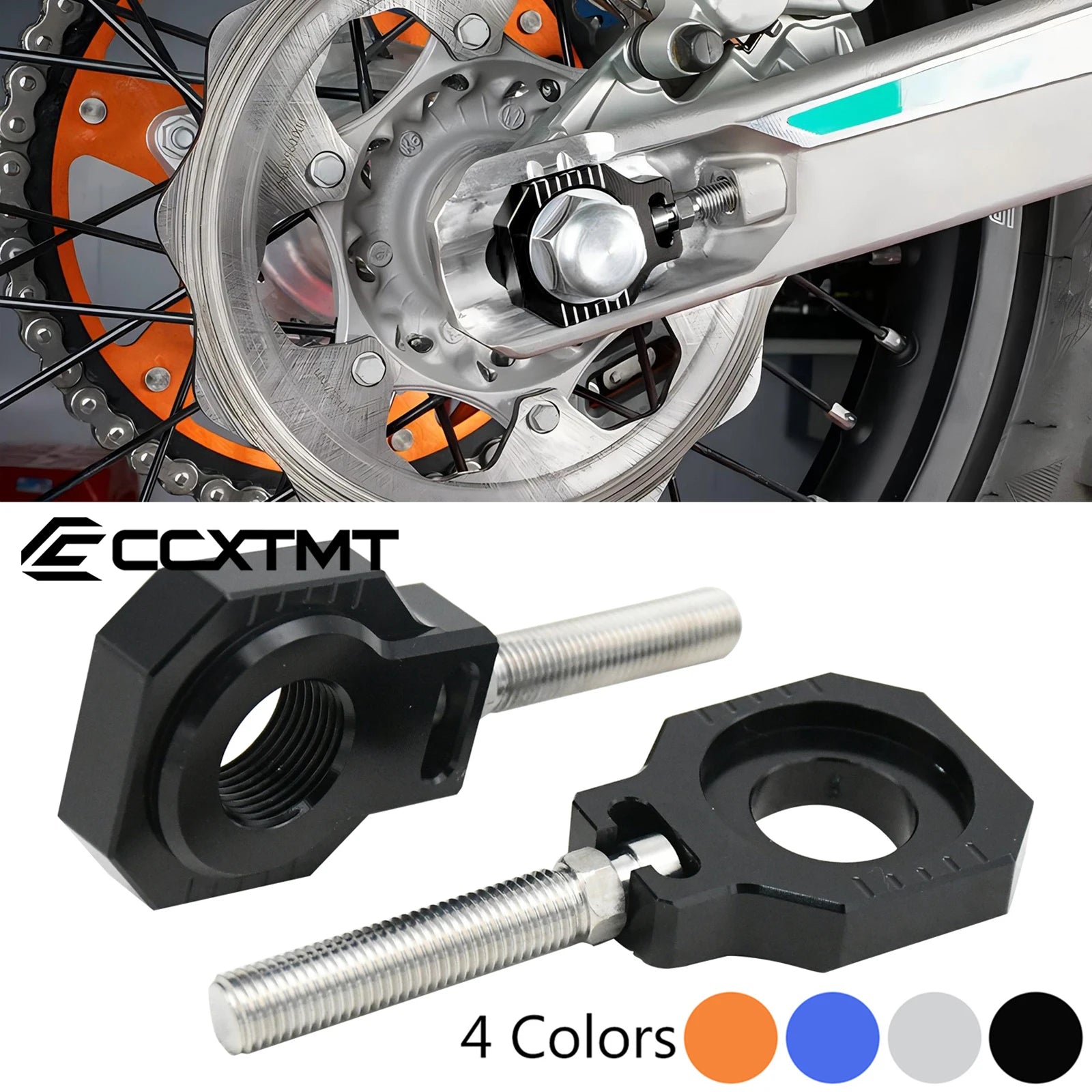 CNC 20mm Rear Axle Blocks Chain Adjuster Block For KTM SX SXF XC XCF XCW XCWF EXC EXCF 2023 For Husqvarna TC85 TC125 TC250 TX125
