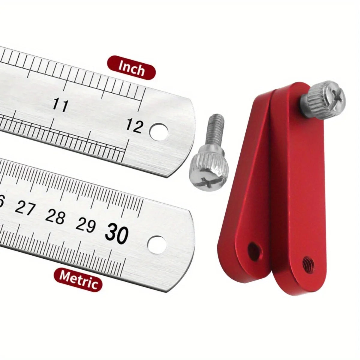 Carpenter Square, Combination Right Angle Ruler, Ruler Positioning Block Adjustment Positioning Limit Scriber Line Marking Gauge