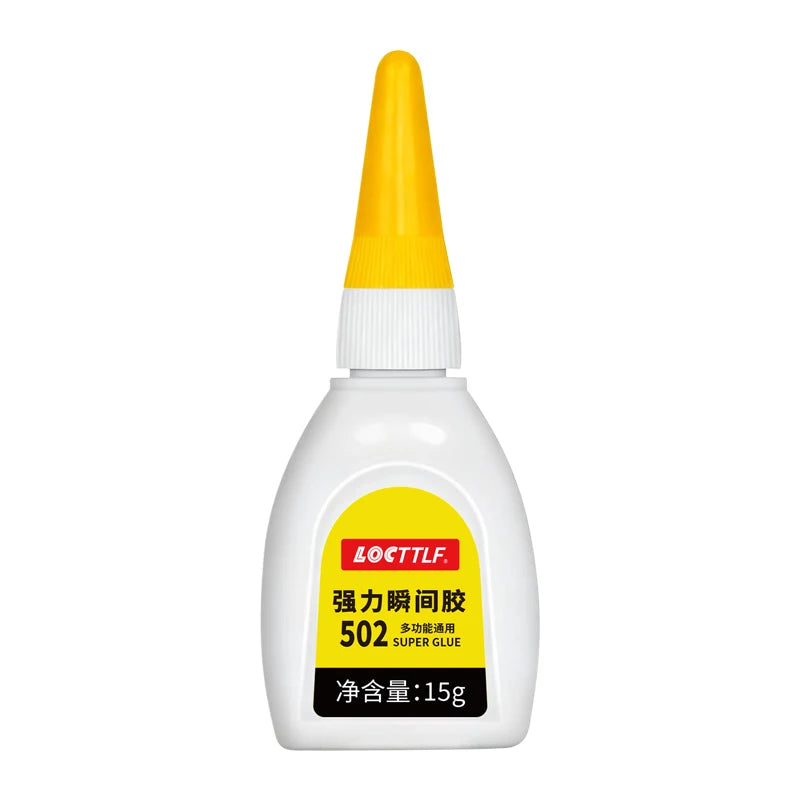 502 Super Glue 8g/15g Instant Quick-drying Cyanoacrylate Adhesive Leather Rubber Wood Metal Strong Bond Liquid Glue Tool