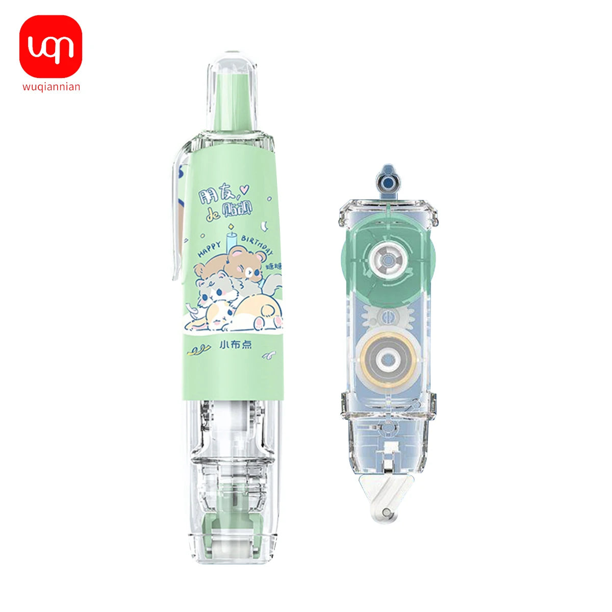 Cute Cartoon Animal Dot Glue Tape Roller, Portable Double Sided Adhesive Tape DIY Scrapbooking  Photo School Office Supplies