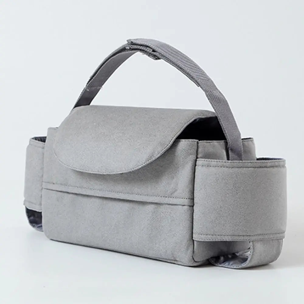 Large Capacity Baby Pram Organizer Multifunctional Insulated Pocket Travel Diaper Bag Detachable Design Solid Color