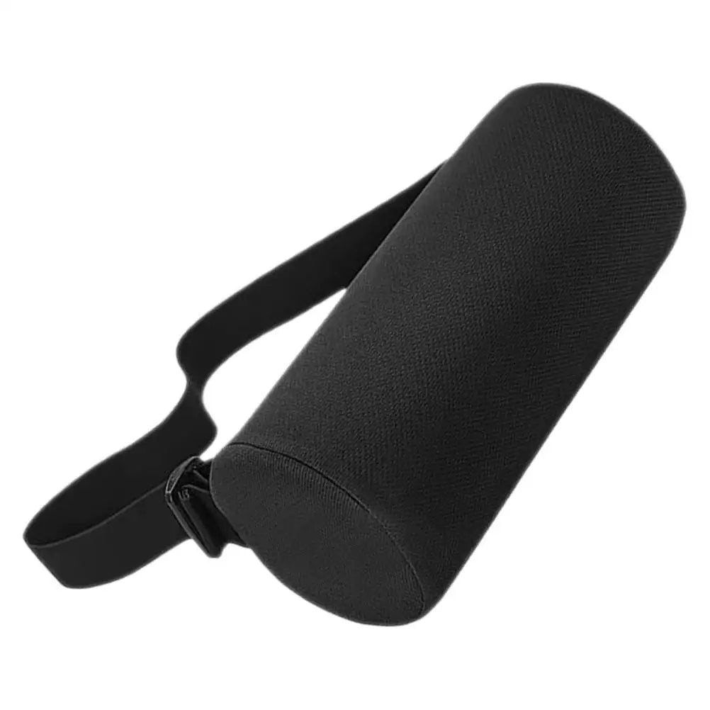 Memory Foam Lumbar Support Pillow Small Cylinder Waist Rest Cushion for Chair Office Car Back Pain Relief High Density