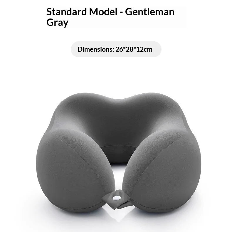 2026 New U-Shaped Memory Foam Neck Travel Pillow Slow Rebound Ergonomic Support Washable Soft Portable Airplane Car Office Train