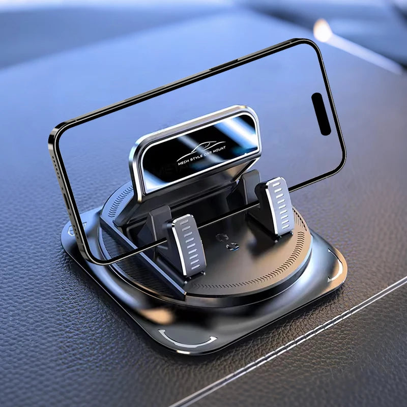 360° Free Rotation Phone Mount Car Dashboard Anti Slip Washable Nano Silicone Universal Stable Head Up Navigation Cell Holder
