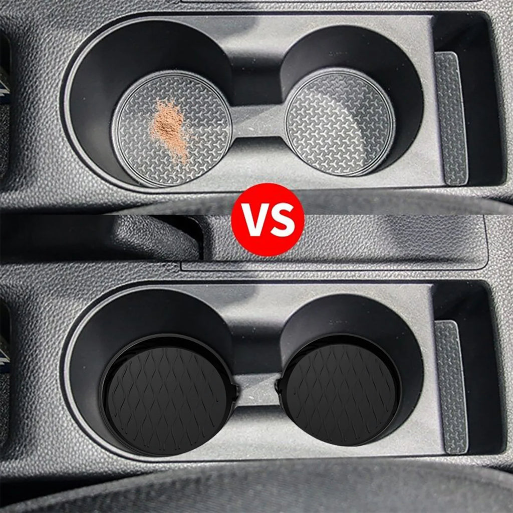 Car Silicone Cup Holder, Universal Round Car Interior Storage Compartment Anti-Slip Mat