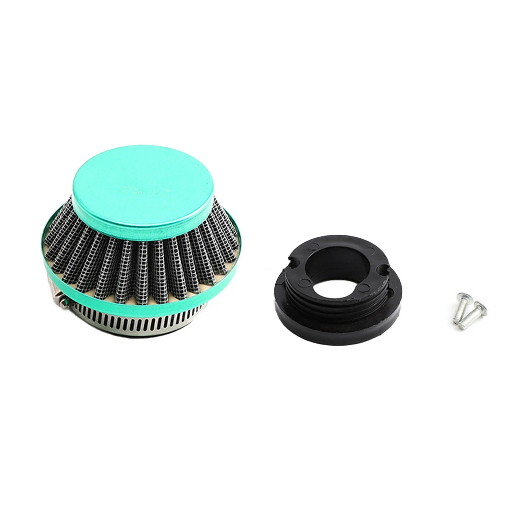 2-Stroke Pocket Bike Air Filter With Connector For 47cc 49cc Carburetor Mini Quad ATV Dirt Bike Go Kart