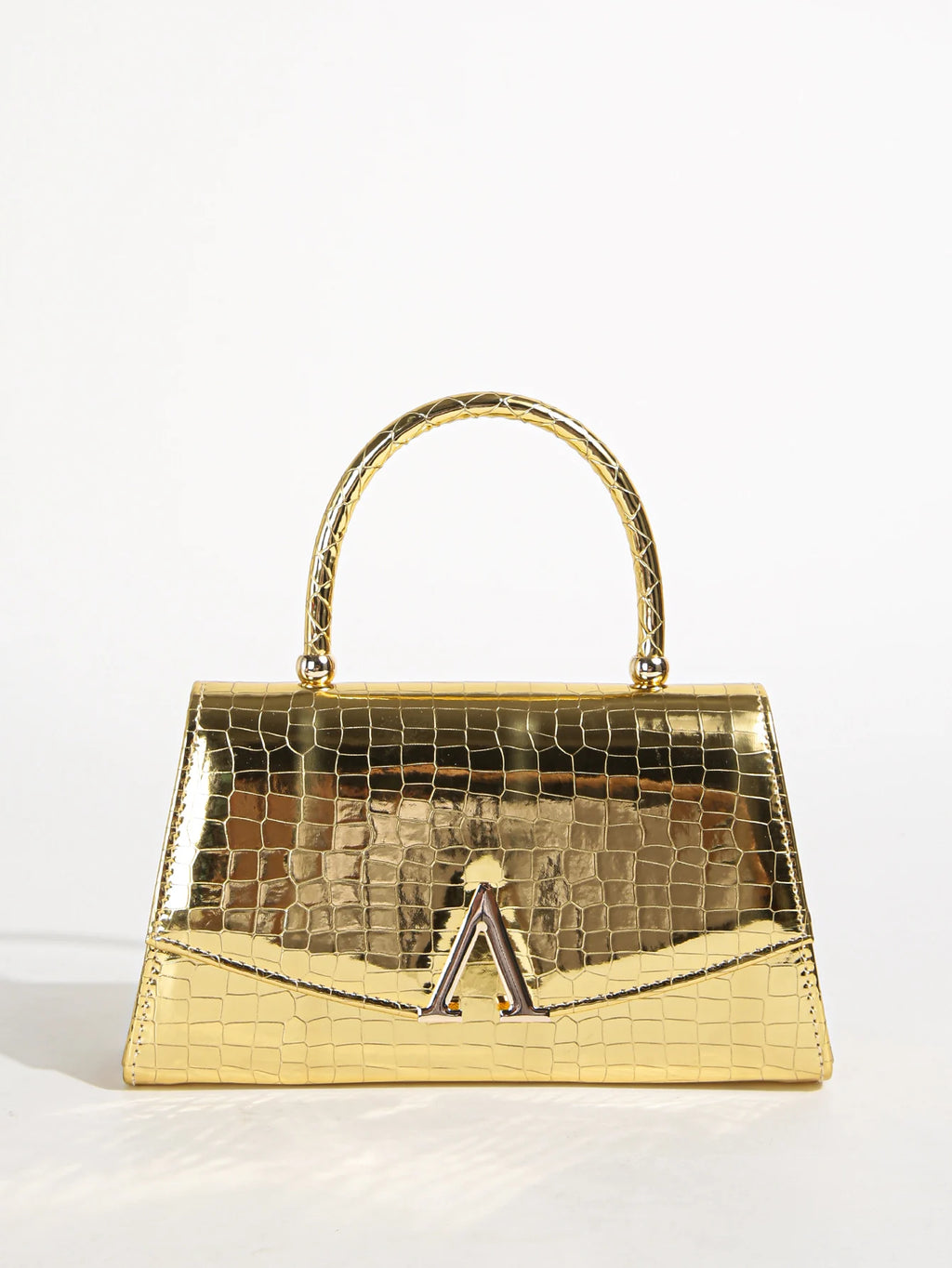 Women's Solid Color Mini Square Satchel Evening Bag, Elegant Dinner Chain Bag For Women,Elegant,Exquisite Patent Square Evening