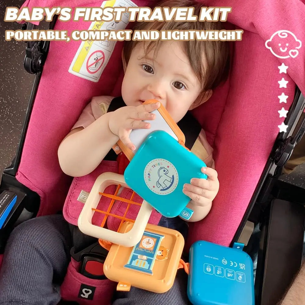 Busy Board for Toddlers Montessori Sensory Toys Baby Folding Activity Cube Fine Motor Skill Learning Education Toys for Kid Gift