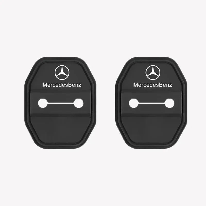 2/4pcs Silicone Car Door Lock Buckle Protector Cover for Mercedes Benz AMG W204 W213 W205 W211 W176 W164 CLA Smart Auto Access