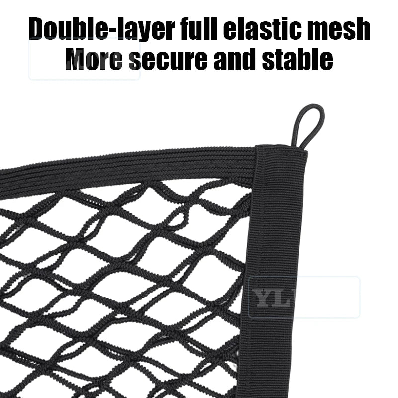 Trunk Net Pocket for Ford Mustang Mach E 2021-2025 Car Trunk Luggage Fixing Net Elastic Nylon Slip Bag Car Interior Accessories