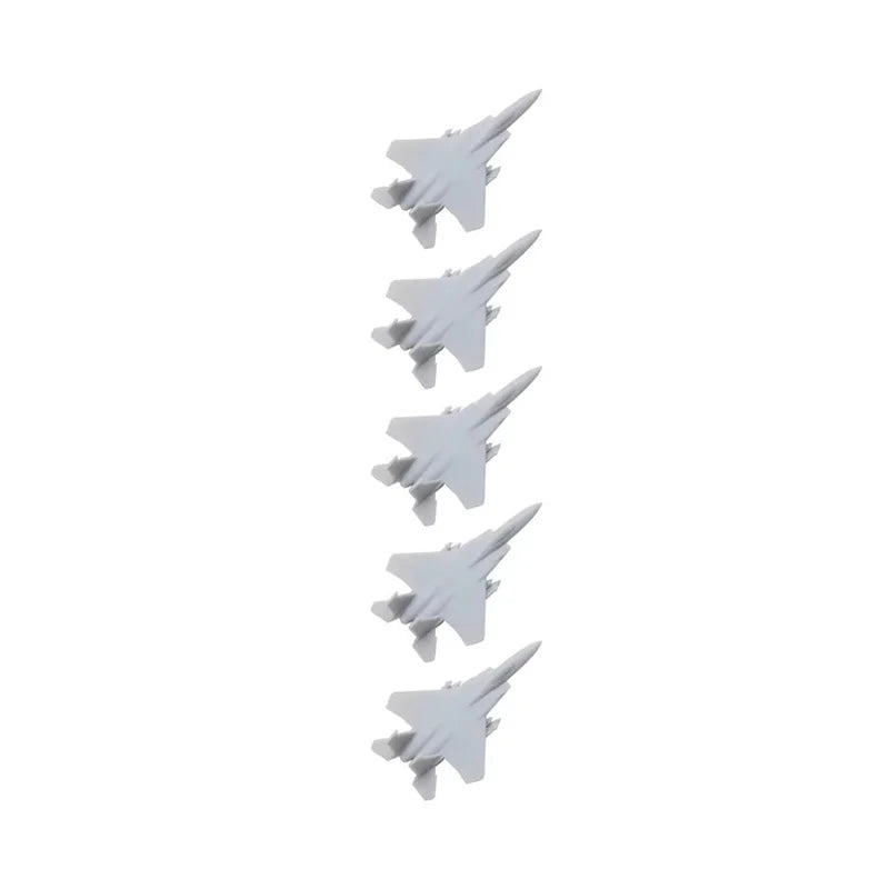5PCS 1/2000 1/700 1/350 Scale Model Fighter Aircraft F-15C Eagle Fighting Aeroplane with Length 8mm/28mm/56mm for DIY Hobby