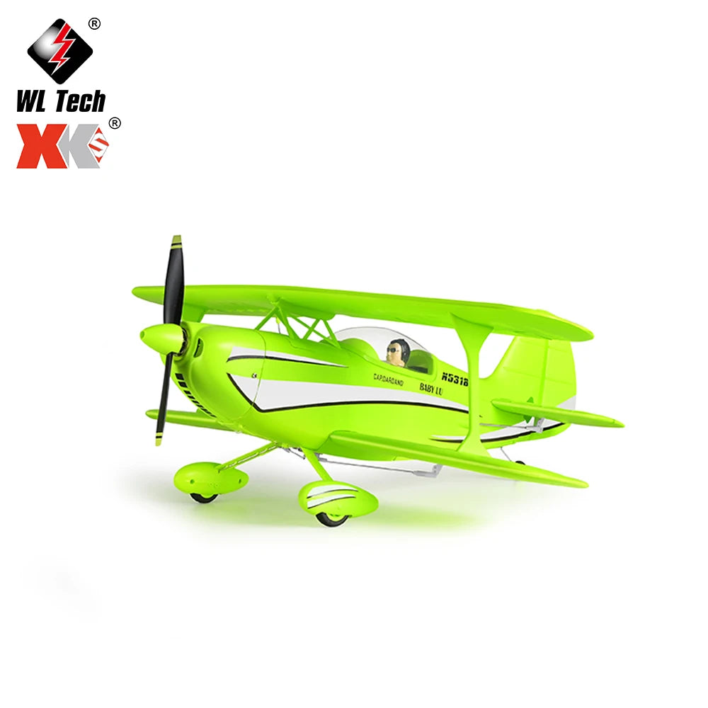 WLtoys A310 RC Biplane Plane 3D6G Remote Control Brushless Glider EPP Fixed-Wing Aircraft Model Stunt Airplane Toys for Kids