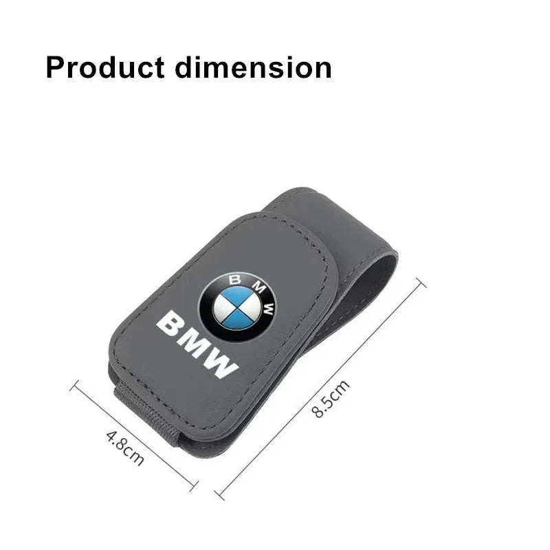 High Grade Car Sun Visor Eyeglasses Holder Clip Premium Ticket Card Storage Clamp Interior Accessories for MINI BMW E46 E90 E60