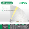 LAOA 14pcFeeler Gauge Metric Size 0.05-1mm Thickness Gauge Set Valves Foliage of Valves Spark Plug Gap For Measurement Probe Gap