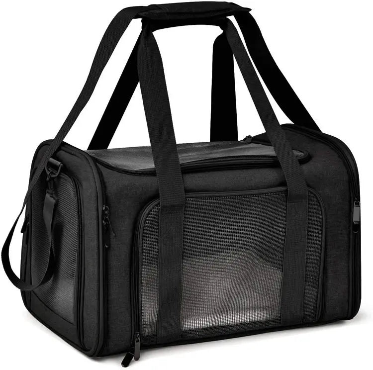 ZHAYA Foldable Pet Carrier Backpack Breathable Large Capacity Car Travel Cat Dog Small Portable Anti Shedding Pet Supplies