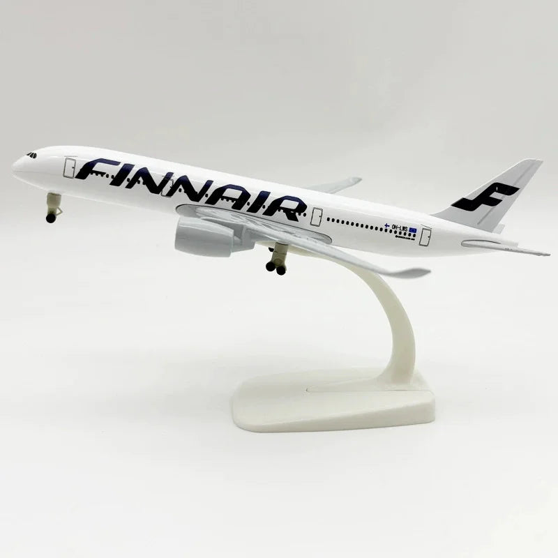 Toy Airplane Airbus 20CM Alloy Aircraft Model A350 Finnair Airplane Model Gift For Friends Toy plane For Children