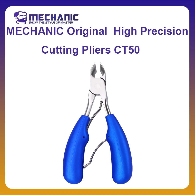 MECHANIC OFFICIAL Original  High Precision Cutting Pliers CT50 Diagonal Pliers Mini Cutting Side Flush Pliers Cutter Tools