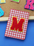 Personalized Colorful Grid Pattern Passport Cover Customized Letter Passport Holder Vibrant Cute Pattern Cover