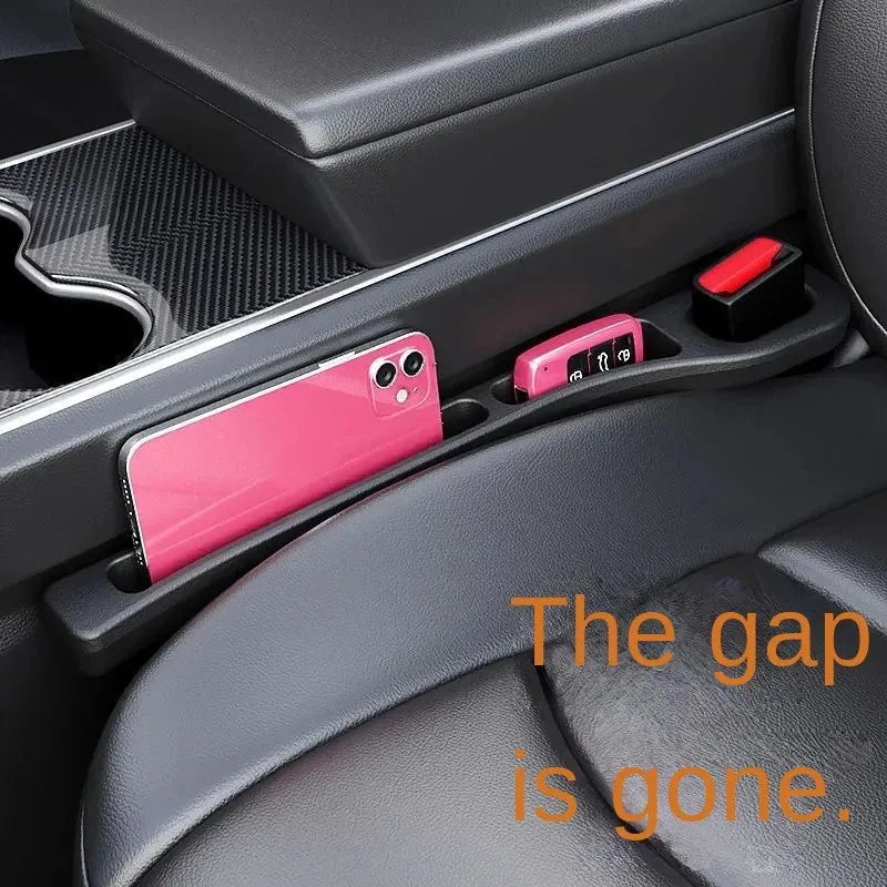 Fit for 2PCS Car Seat Gap Filler Between Seats Console Organizer Seat Crevice Storage Box Bag Decoration Interior Auto