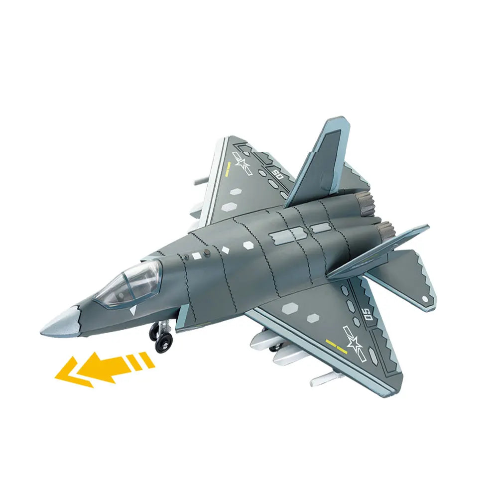 1:72 Scale ABS China Fighter J-35 Model 3D Puzzle Assembly Die-Cast Military airplane toy Building Kit Boy Collectible Gift