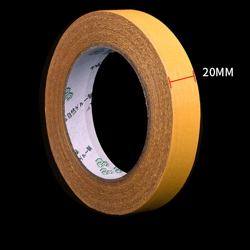 YX Double-sided Fiberglass Grid Sticky Adhesive Fiber Transparent Mesh Tape Strong Waterproof Tape Thick 20 Meter