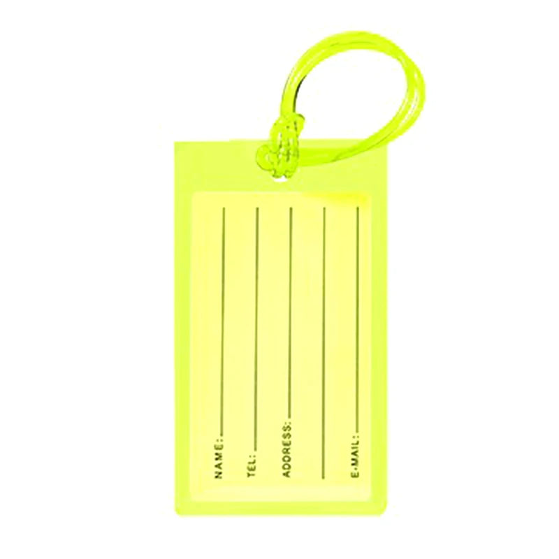 Soft Pvc Travel Luggage Tag Airplane Color Silicone Wholesale Suitcase Label Accessories Bag Name Tag Card Sleeve