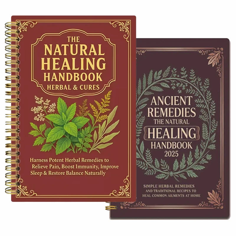 Natural Remedies Handbook with Ancient Cures for Family Health PP Cover Waterproof Notebook for Home Office Travel Gift