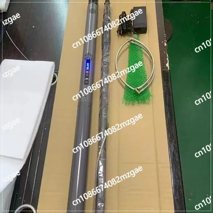4.2m 9000W Ultra-light Aluminum Alloy Electric Automatic Telescopic Fishing Net Foldable Hand Tool,fish net electric 물고기 전기충격뜰채