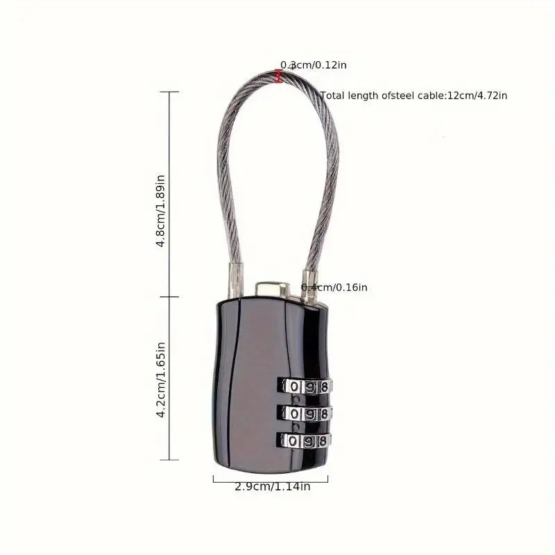 1Pc Luggage Travel Lock School Gym Storage Cabinet File Cabinet Tool Box Case Password Lock