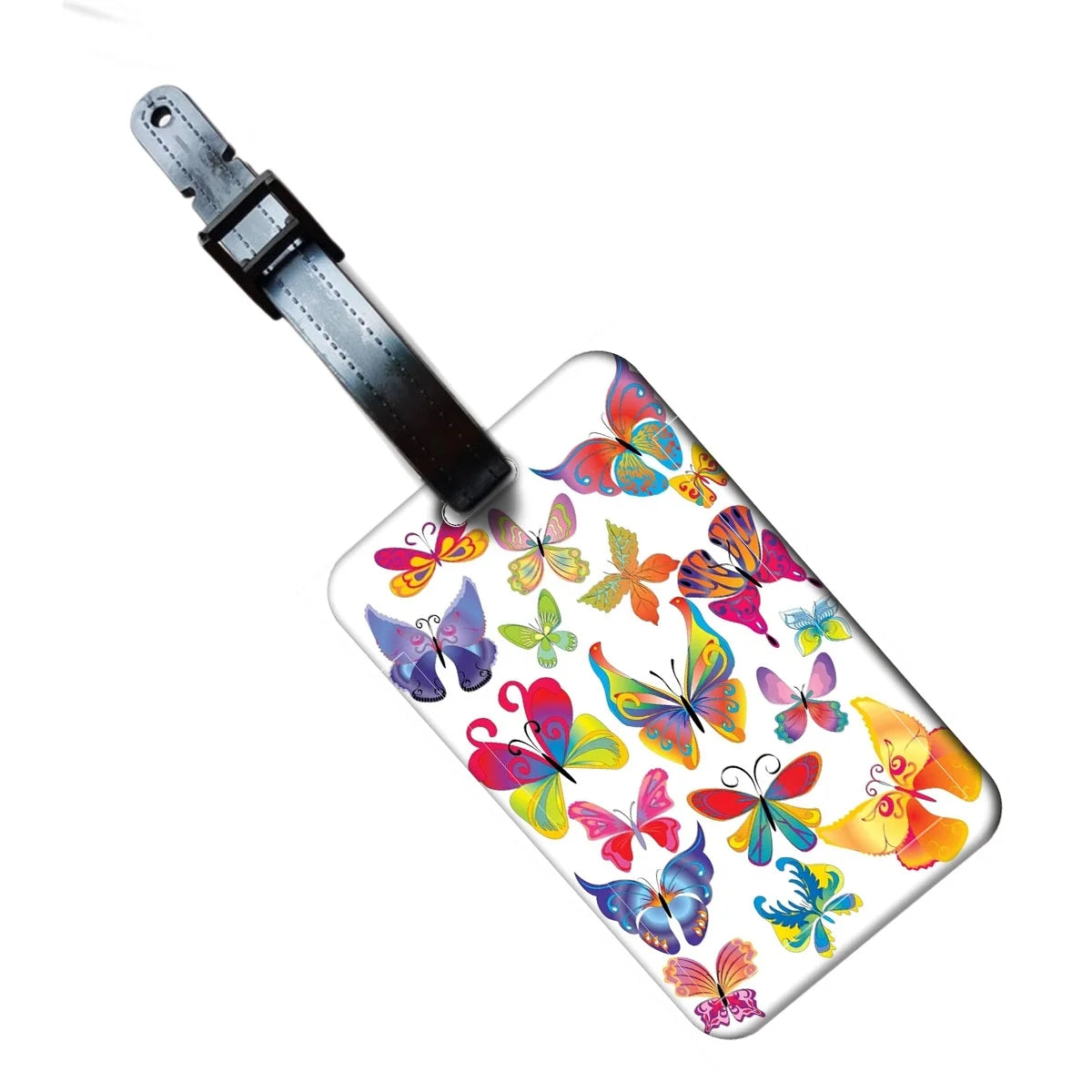 Women love Butterfly Luggage Label Travel Luggage Tag Girls Suitcase ID Address Holder Baggage Boarding Portable Suitcase Ticket