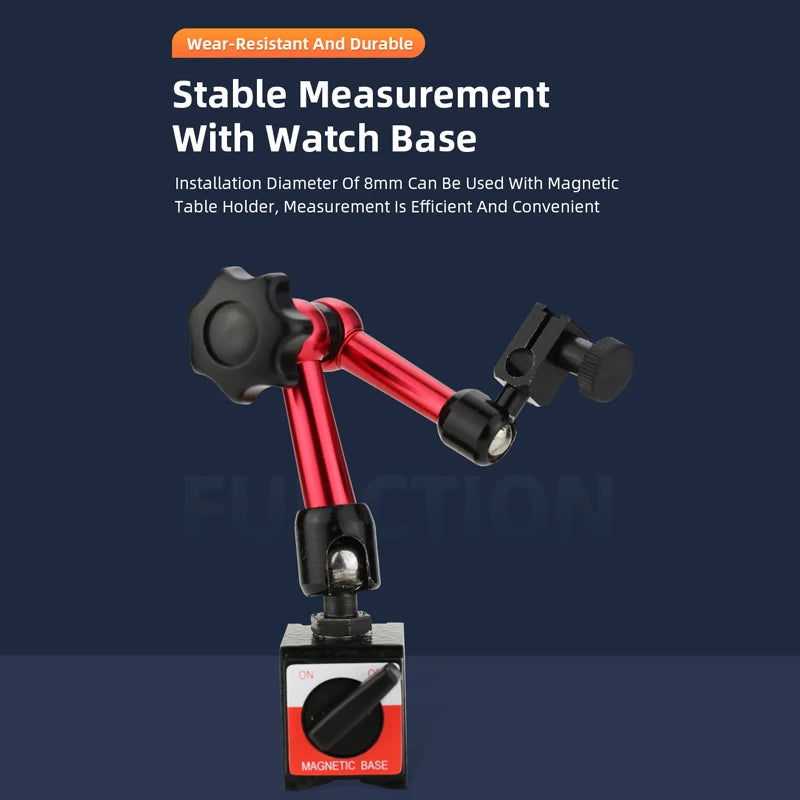 Dial Indicator Magnetic Base Holder Stand Micrometer Measuring Tools Lever Dial Gauge Precision Indicators Measurement Tool