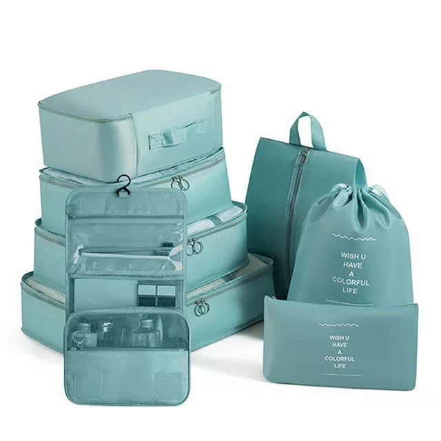 Travel Organizer Trip Storage Bags Suitcase Packing Cubes Cases Portable Wardrobe Luggage Clothe Shoe Organizer Pouch Toilet Bag