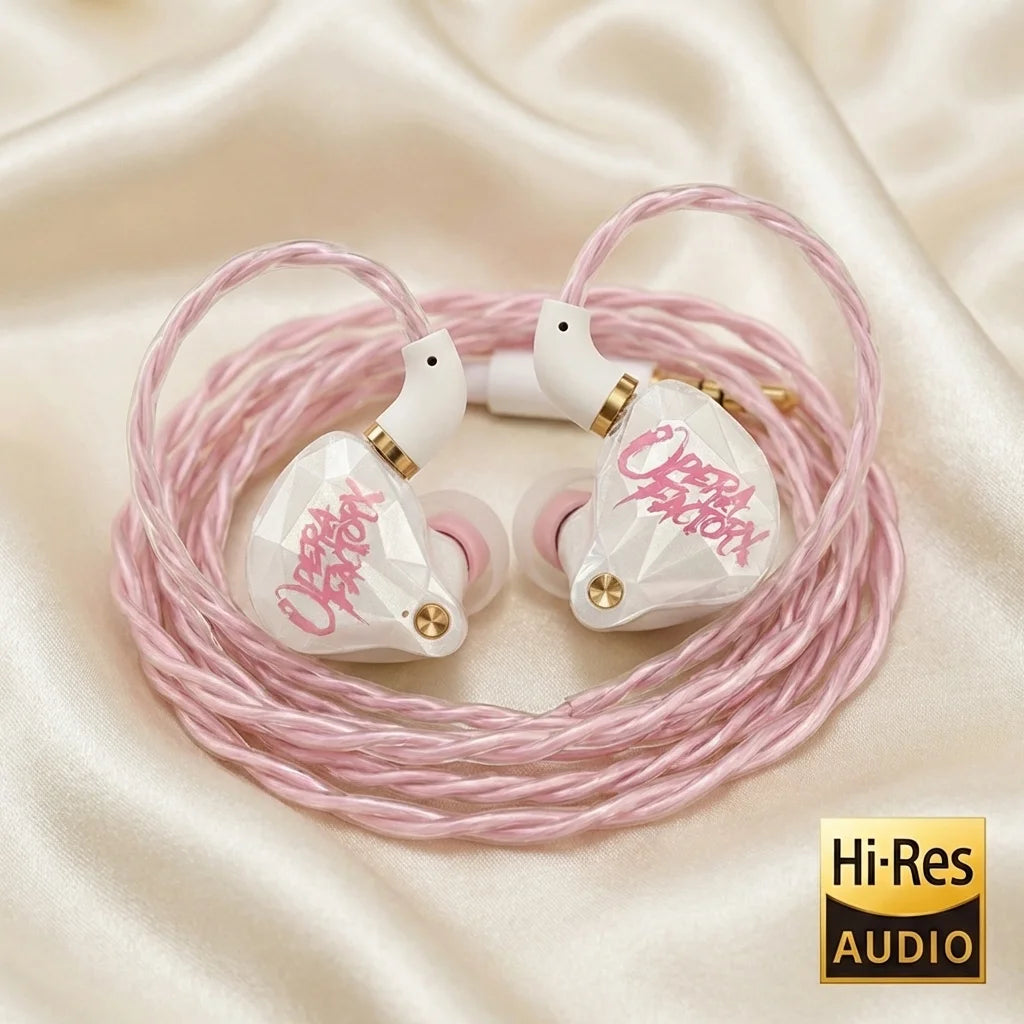 Whizzer OS1 Beat Composite Dynamic Diaphragm Driver (1DD)  5N OFC Cables and 3 Pairs  Eartips HIFI IEMs in-Ear Earphone