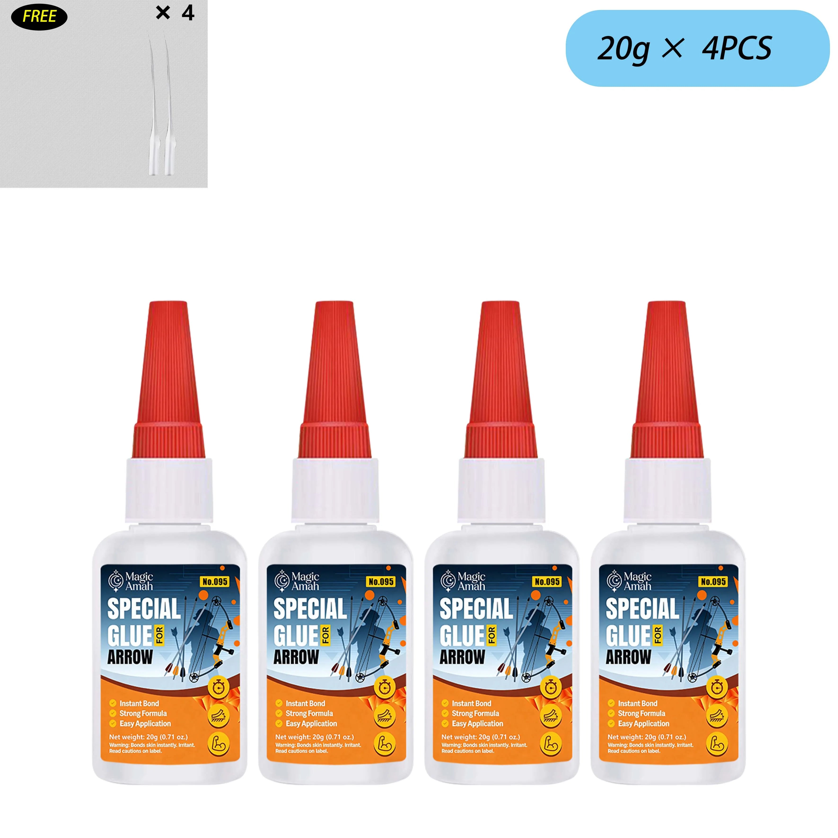 1-5Pcs Special Arrow Glue, Instant Bond Strong Adhesive for Bow and Arrow, Archery Fletching & DIY Repairs