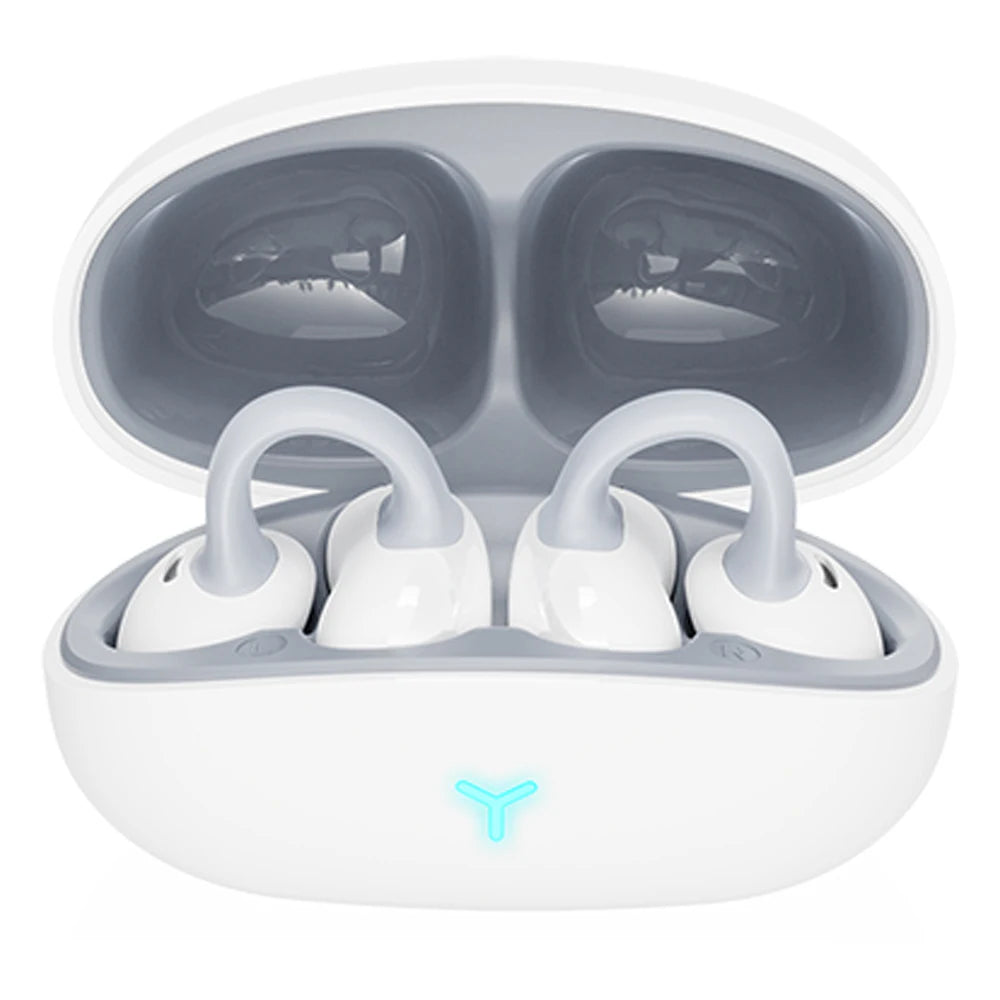Wireless touch Bluetooth earphones 5.3 clip in ear game call noise reduction and comfortable music earphone charging compartment